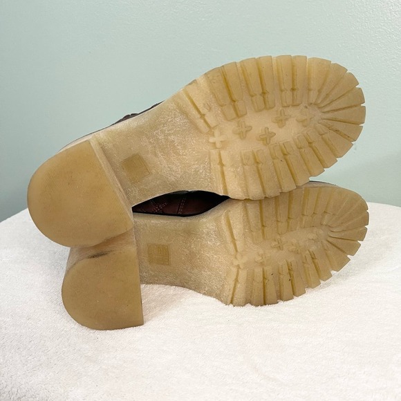 Free People Women's Cherry Chocolate Side Zip James Chelsea Ankle Boots Size 37 - Picture 7 of 10